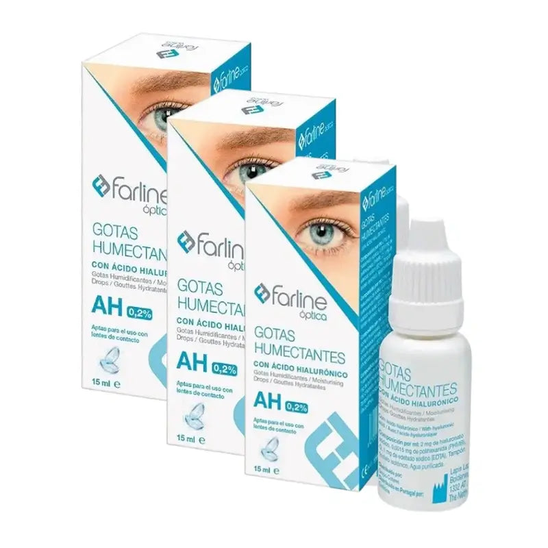 Farline Farline Feuchtigkeitstropfen 0,2% Hyaluronsäure, 3X15 Ml