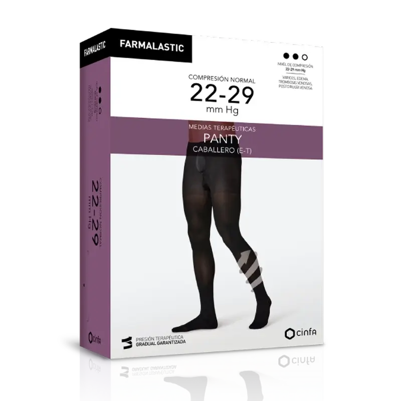 Farmalastic Herrenstrumpfhose Normal Compression, Große Größe