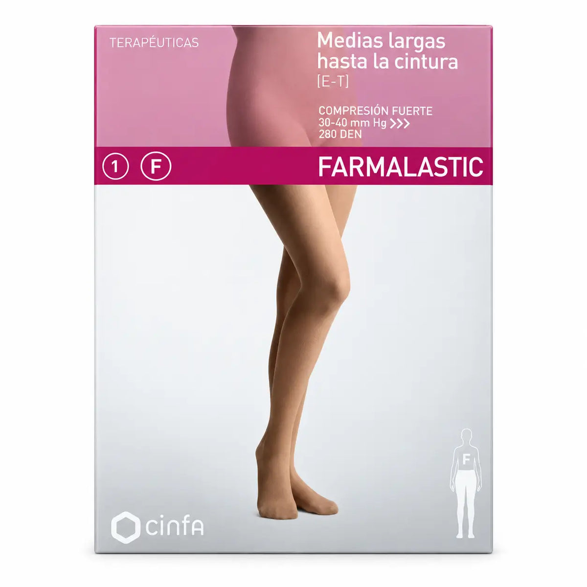 Farmalastic Panty Normal Kompression Beige, Große Größe