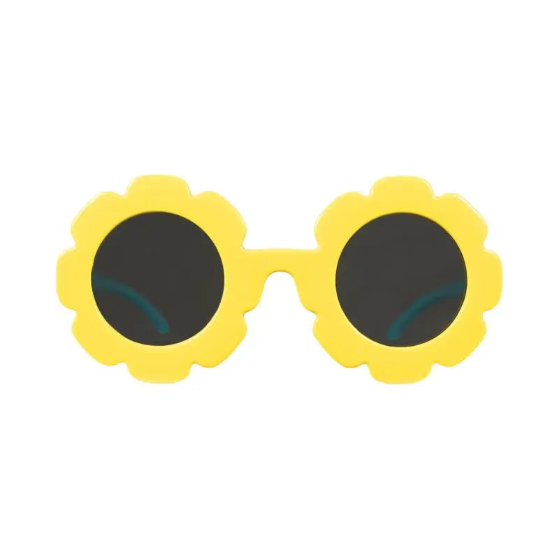 Farmamoda polarisierte Sonnenbrille für Kinder gelb und blau Blume, 25 gr