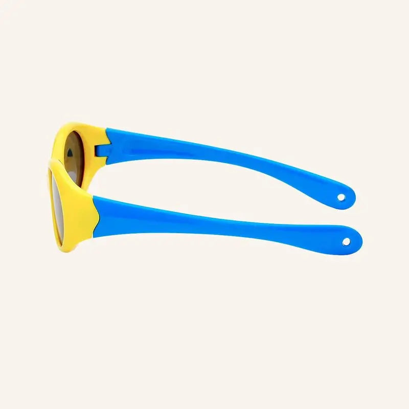 Farmamoda Kinder Sonnenbrille polarisiert gelb & himmelblau, 25 gr