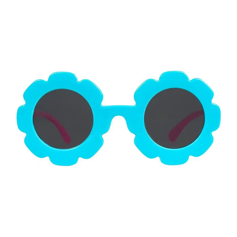 Farmamoda Polarisierte Kindersonnenbrille Blau und Rosa Blume, 25 gr