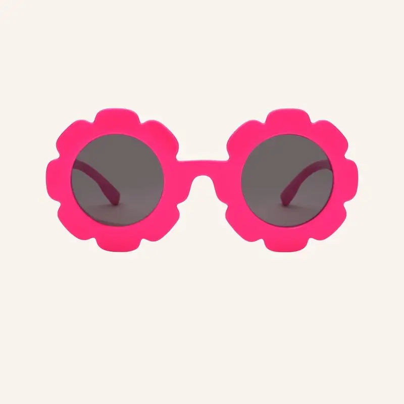 Farmamoda Polarisierte Sonnenbrille für Kinder Fuchsia Blume und Rosa, 25 gr