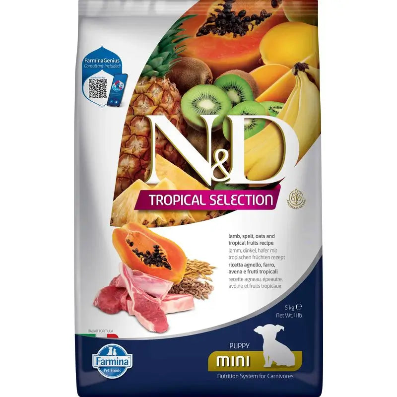 Farmina N&D Hund Welpe Tropische Auswahl Mini Lamm 5Kg