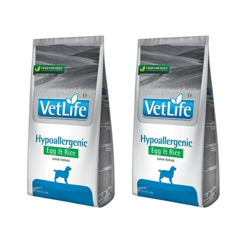 Farmina Vet Life Dog Hypoallergenic Egg 2Kg, Hundefutter, 2er-Pack