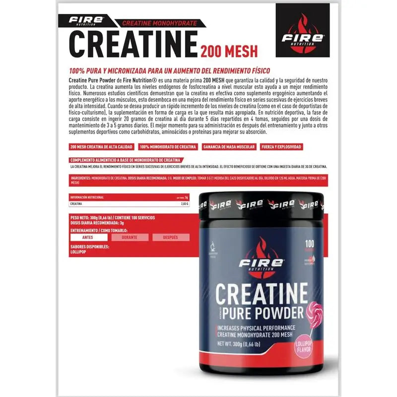 Fire Nutrition Reines Kreatin 300Gr.