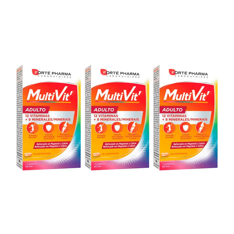 Forté Pharma Triplo Energy Multivitamine Erwachsene 3 x 28 Tabletten
