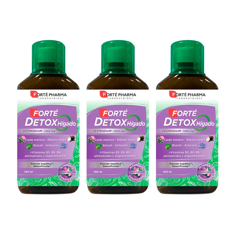 Forté Pharma Triplo Forté Detox Leber, 3 x 500ml