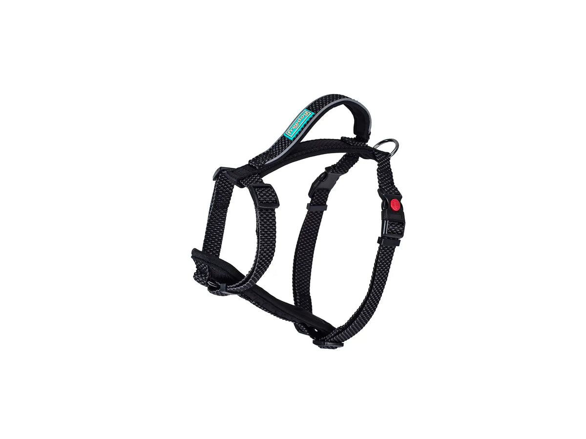 Freedog Extreme-Geschirr, schwarz, 15 mm, 40/56 cm