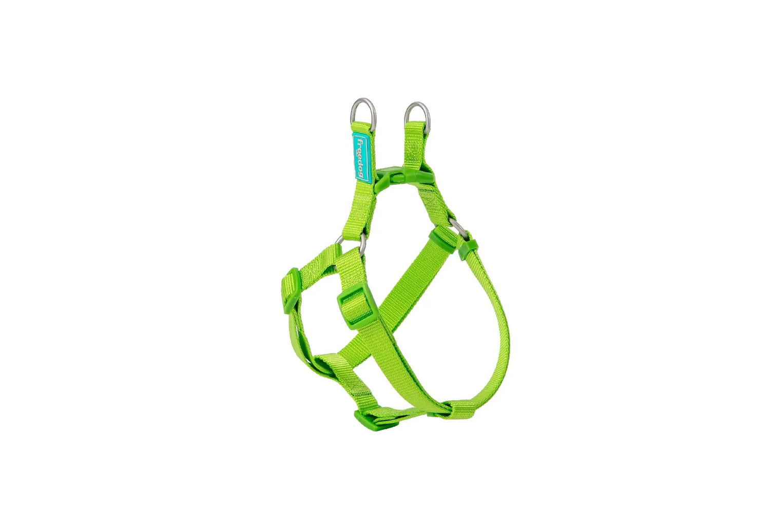 Freedog Nylon-Geschirr Typ A, Limettengrün, 10 mm, 20/36 cm
