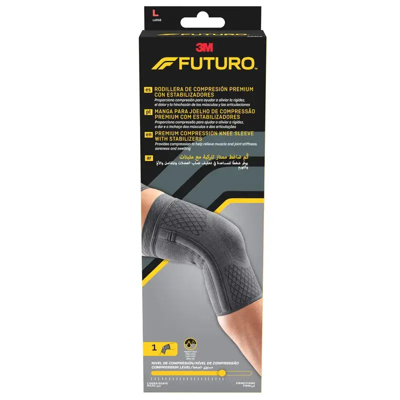 Futuro™ Premium-Kompressions-Knieorthese mit Stabilisatoren L (43,1 - 49,5 cm), 1 Stück