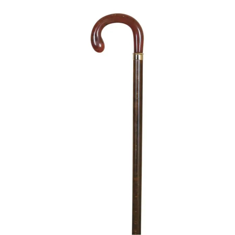 García 1880 Buchenholz Spazierstock, Faust Perlglanz, mit Gummi