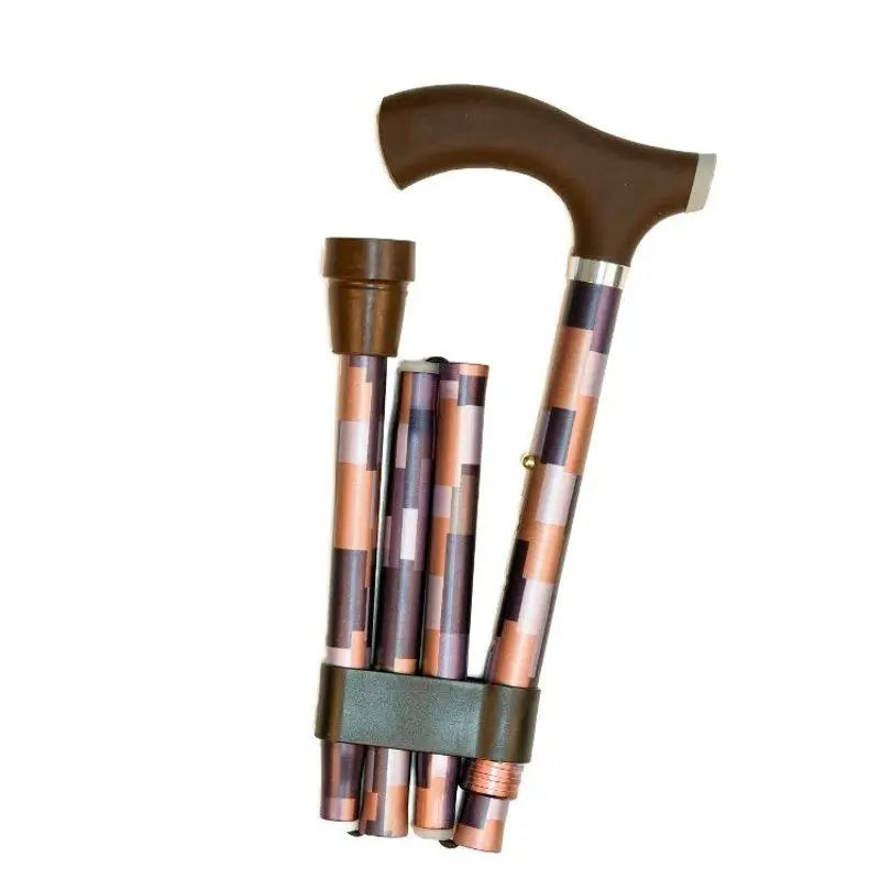 García 1880 Klappbare Krücke aus geprägtem Soft Touch Aluminium