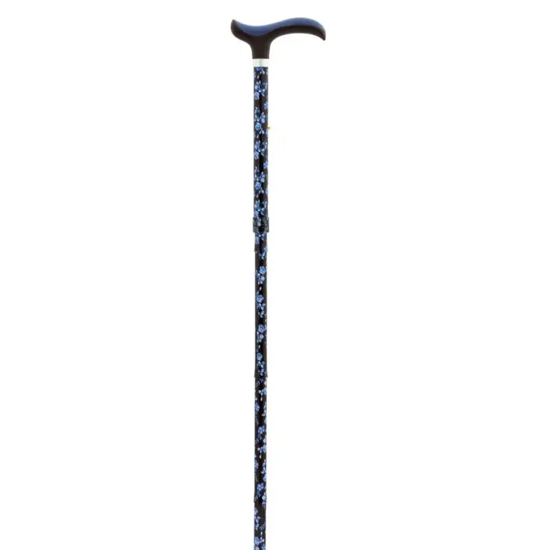 Garcia 1880 Folding Krücke Slim Blau Blumen faltbar Soft Touch Manschette