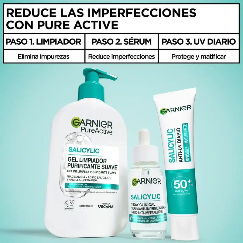 Garnier Anti-Acne Pure Active Salicylic Anti-Blemish & Reinigungsserum, 30 ml