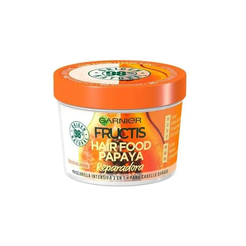 GarnierFructis Hair Food Papaya 3 In 1 Maske 400 Ml für geschädigtes Haar