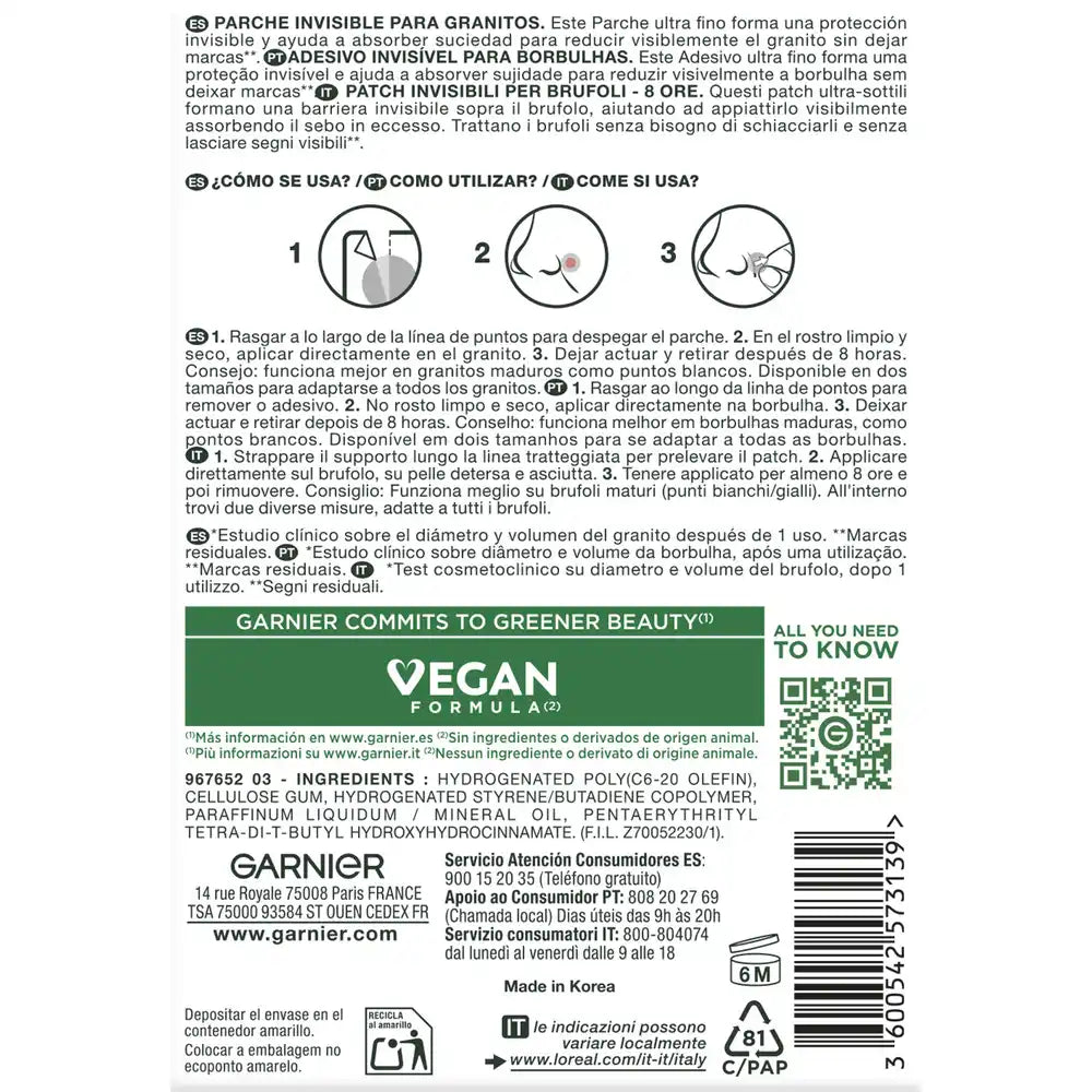 Garnier Skinactive Pickelpflaster für das Gesicht , 22 und