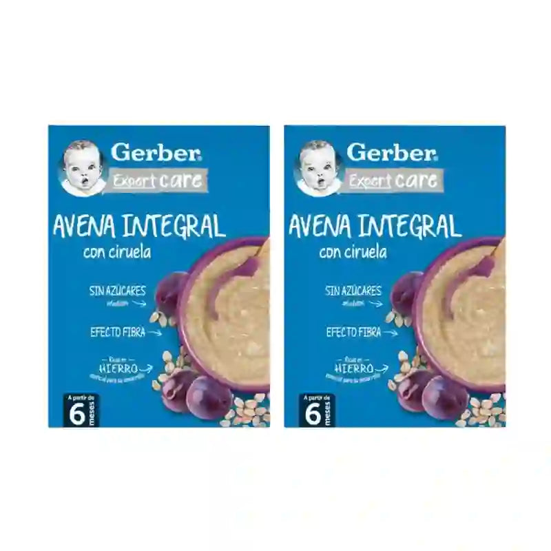 Gerber Brei Haferflocken & Pflaume, 2X250 Gr