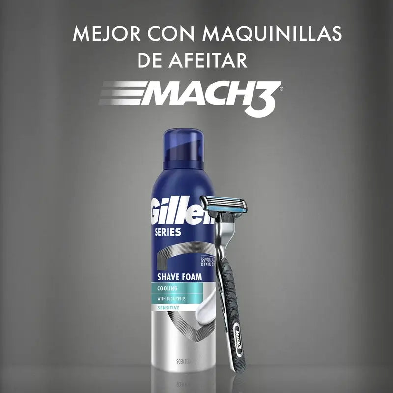 Gillette Serie Eukalyptus Erfrischender Rasierschaum , 250 ml