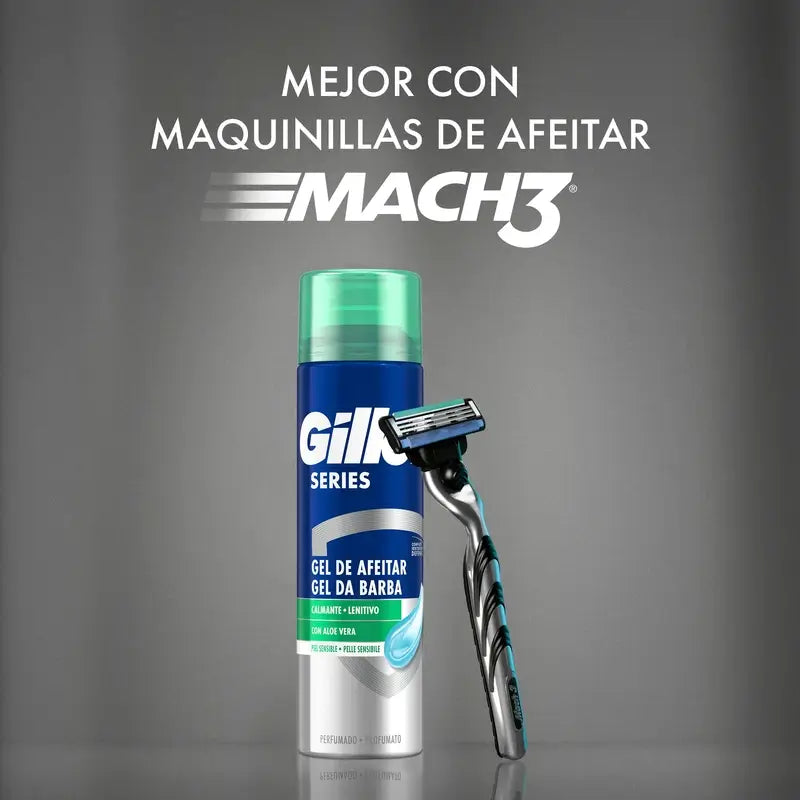 Gillette Series Beruhigendes Rasiergel mit Aloe Vera , 200 ml