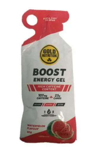 Gold Nutrition Boost Energy Gel Watermelon 16Gels.