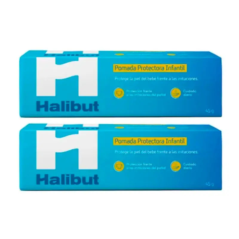Heilbutt Dermoh Schutzsalbe für Windeln, Packung 2 x 45 gr