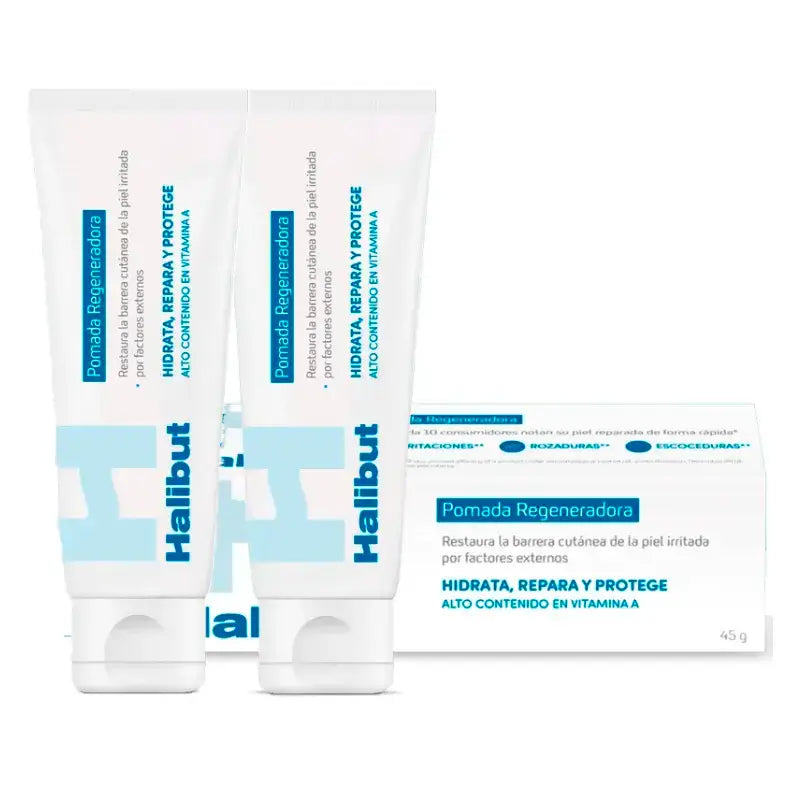 Heilbutt Regenerations-Salbe für Erwachsene, Packung 2 x 45 gr