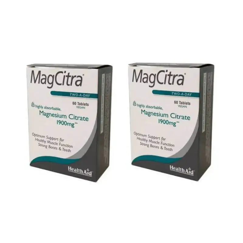 Healthaid Magcitra Magnesiumcitrat 1900 Mg, 2X60 Tabletten