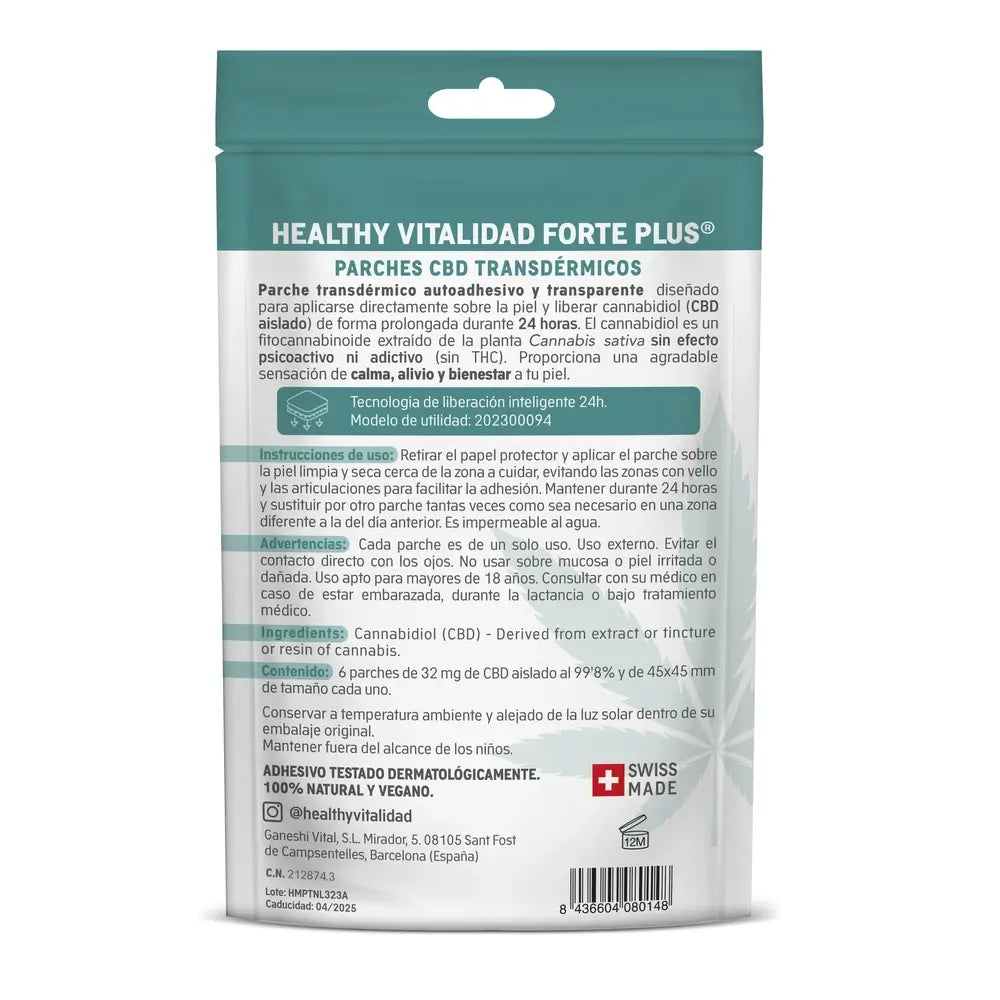 Gesundes Vitalidad Forte Plus Gesundes Vitalidad Forte Plus Cbd-Pflaster 6Ud.