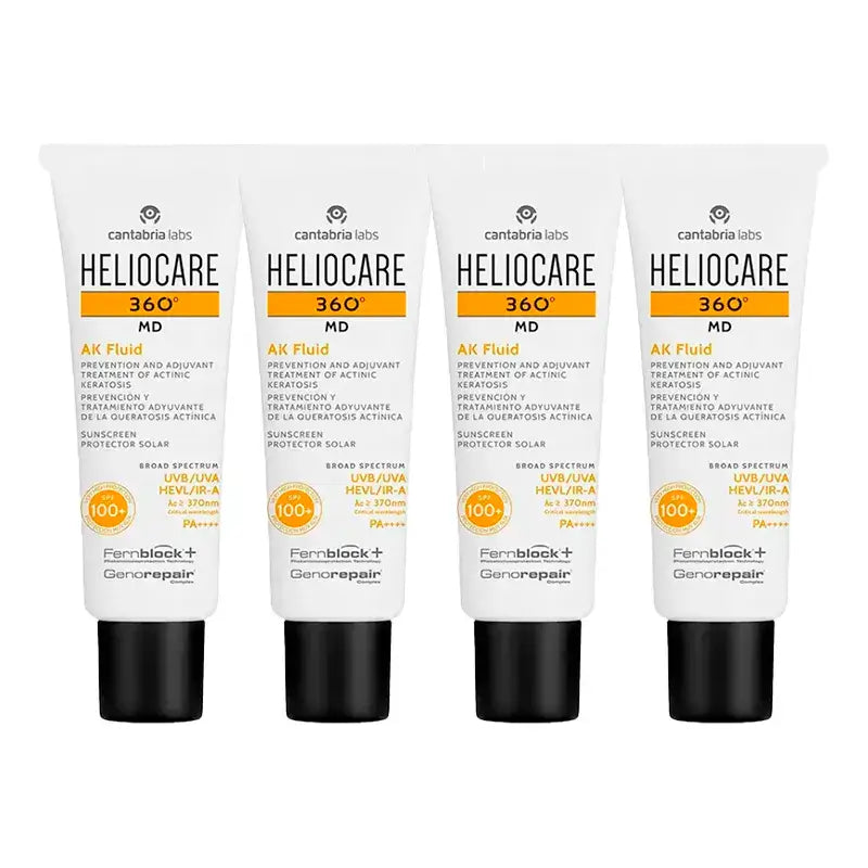 Heliocare 360º Md Ak Fluid, Packung 4 x 50 ml