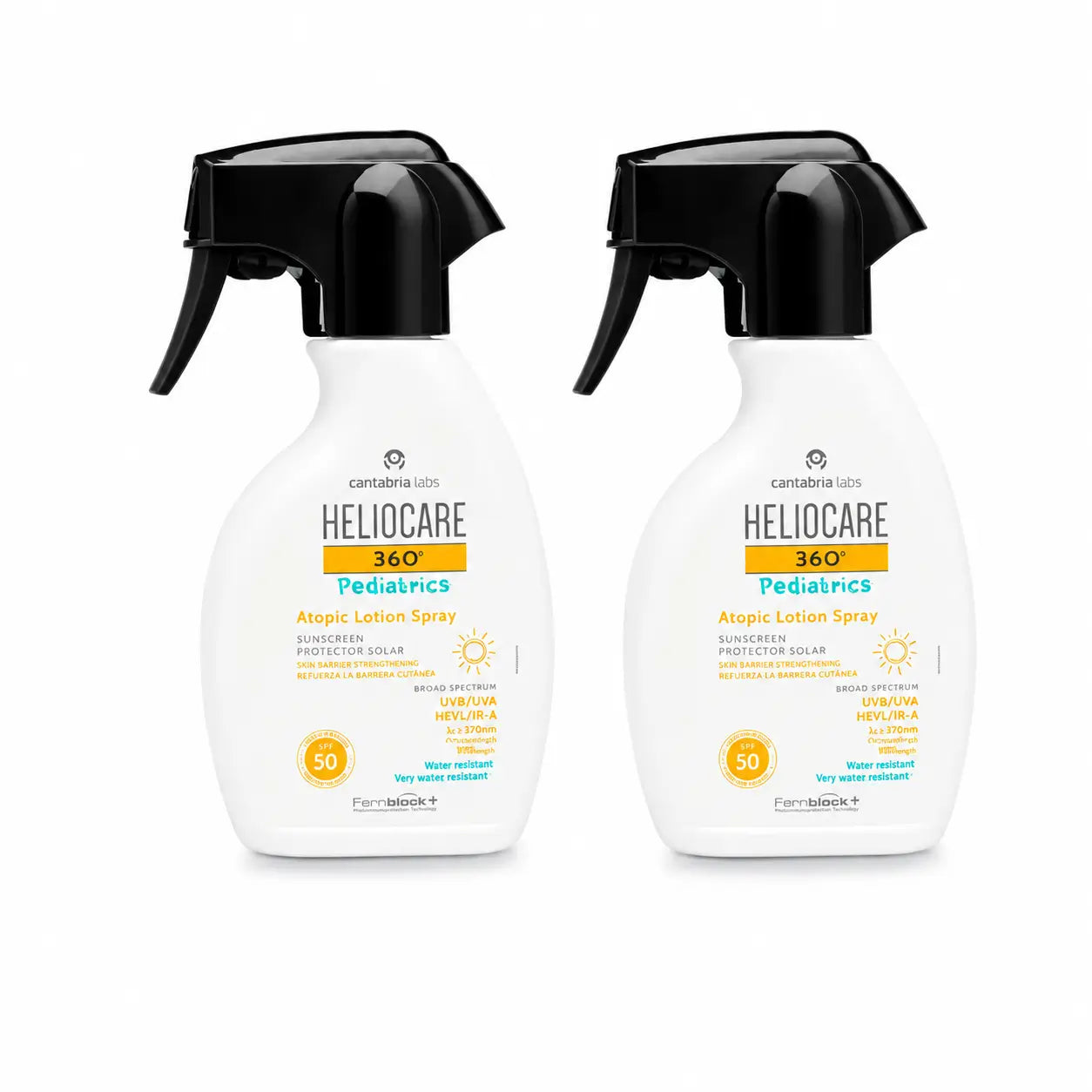 Heliocare Duplo 360º Pädiatrie Atopische Lotion Spray Spf50 , 2X250 Ml