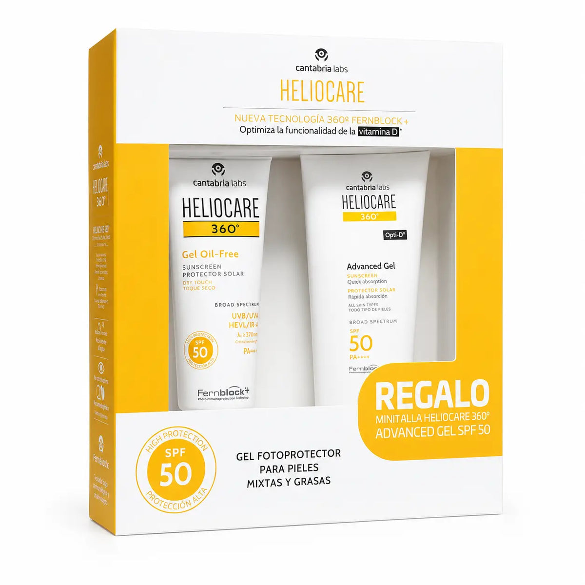 Heliocare Pack 360 Gel von Spf50 + Minitalla 360 Advance Gel, 150 ml