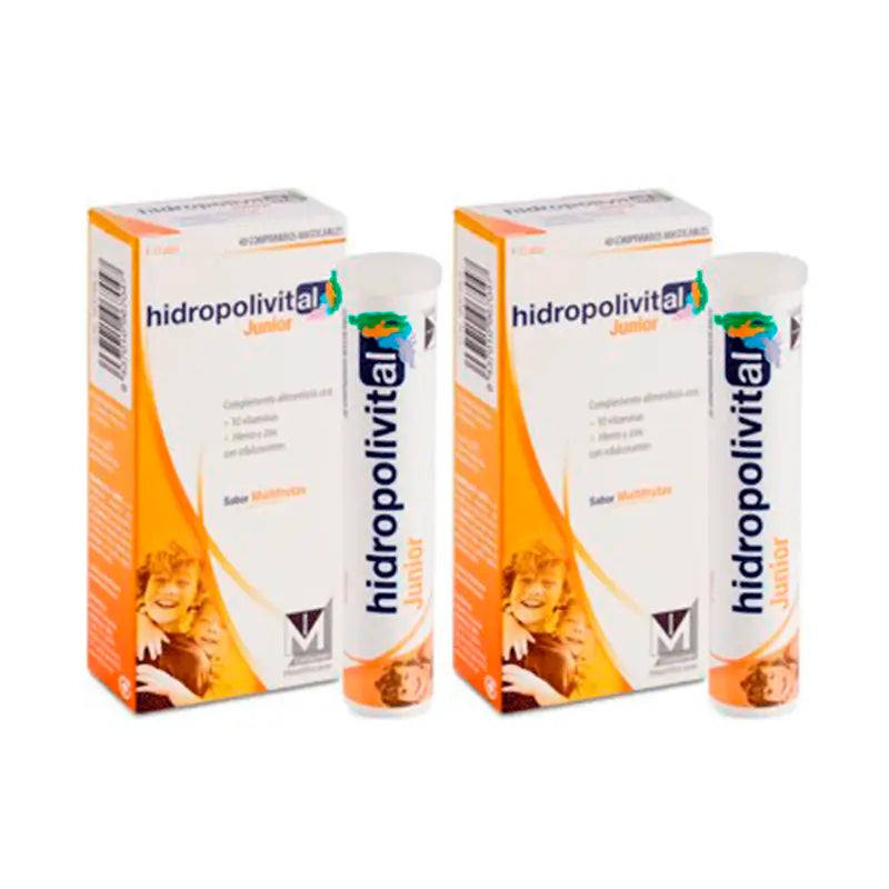 Hidropolivital Junior Duplo Nahrungsergänzungsmittel 2 x 40 Kautabletten