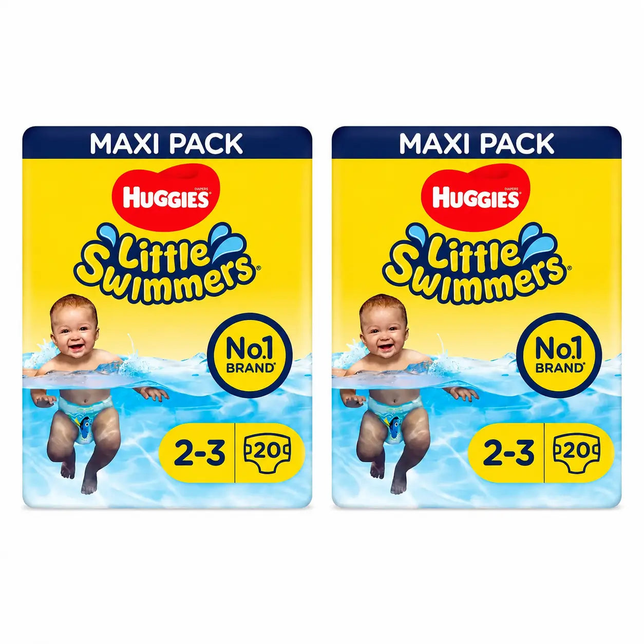 Huggies Little Swimmers Größe 2-3 Schwimmwindeln, 20 Stück, Packung 2