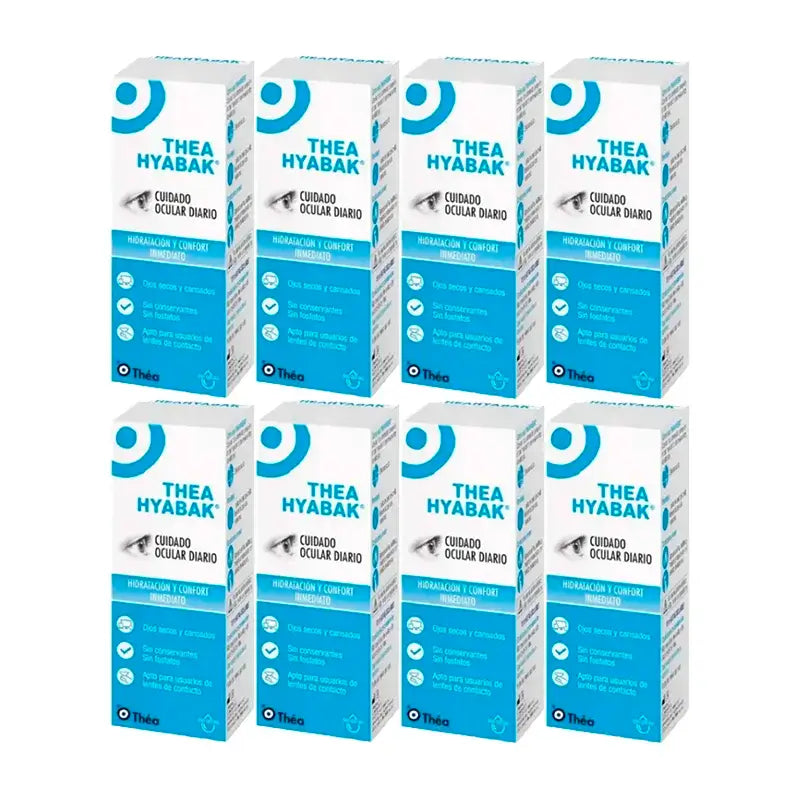 Hyabak Augentropfen Lösung, Packung 8 x 10 ml