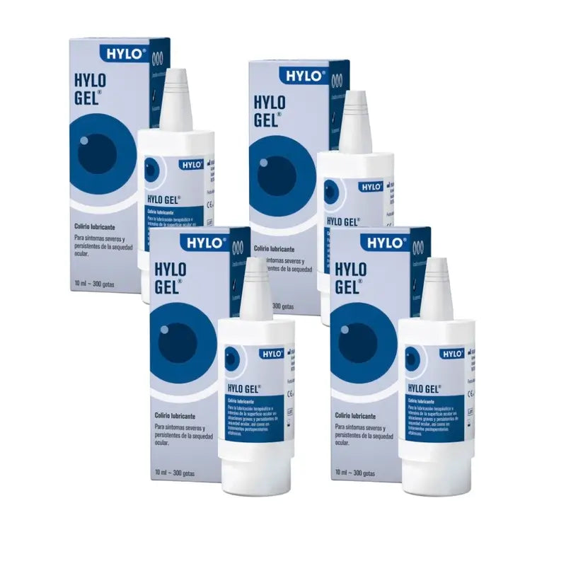 Hylo Gel Augentropfen 10 ml, 4er-Pack