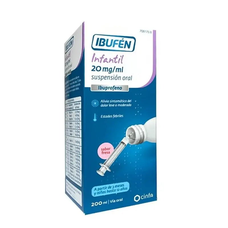 Ibufen Infantil 20 Mg/Ml Suspension zum Einnehmen 1 Flasche, 200 ml