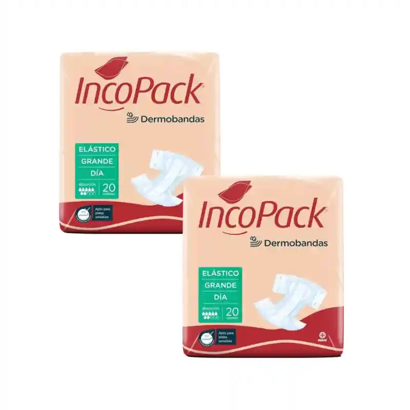 Incopack Anatomical Elastic Day Large Size, Packung 2, 160 Stück.