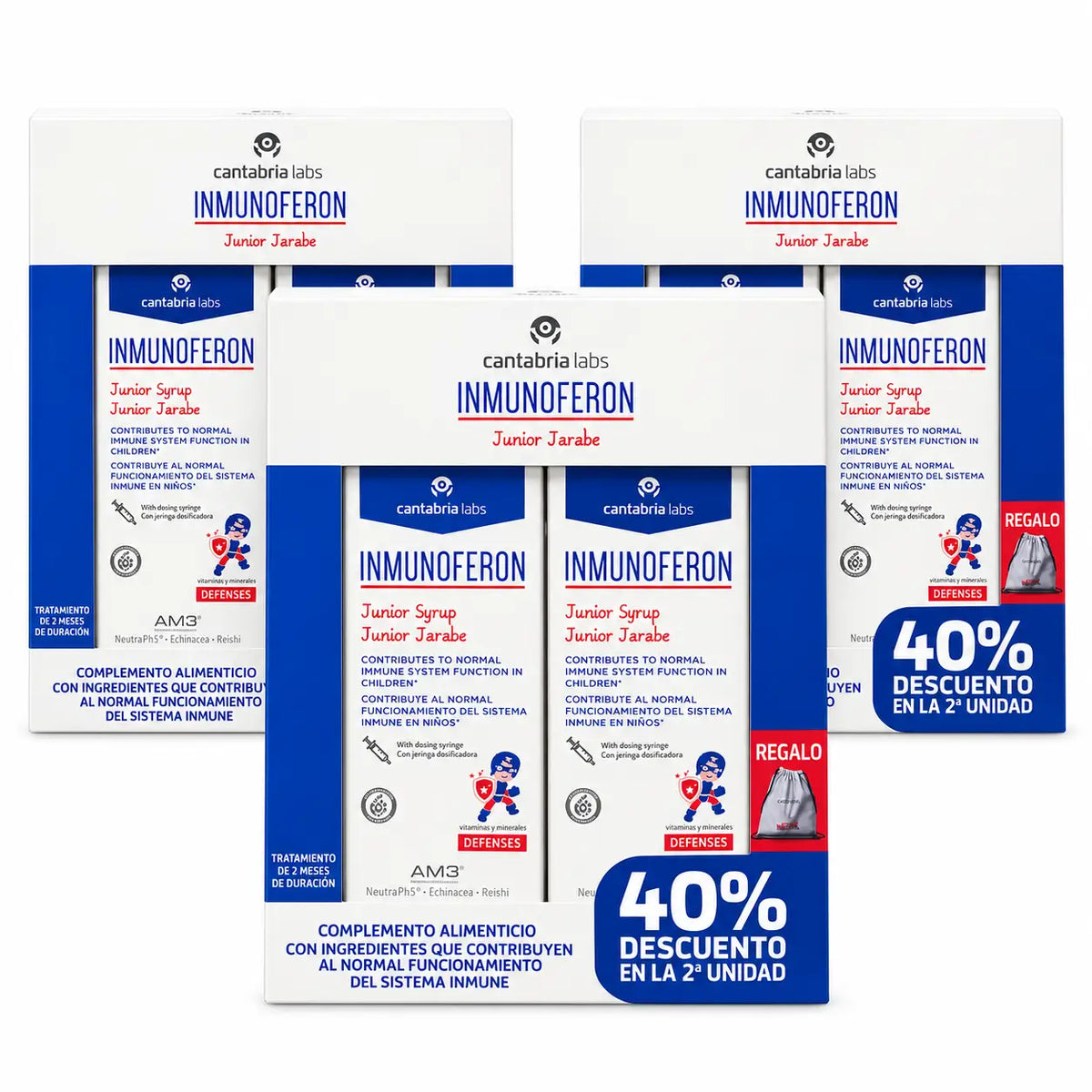 Inmunoferon Junior Sirup, 150 ml, 3er-Pack