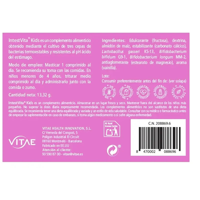 VITAE IntestVita Kinder, 30 Tabletten