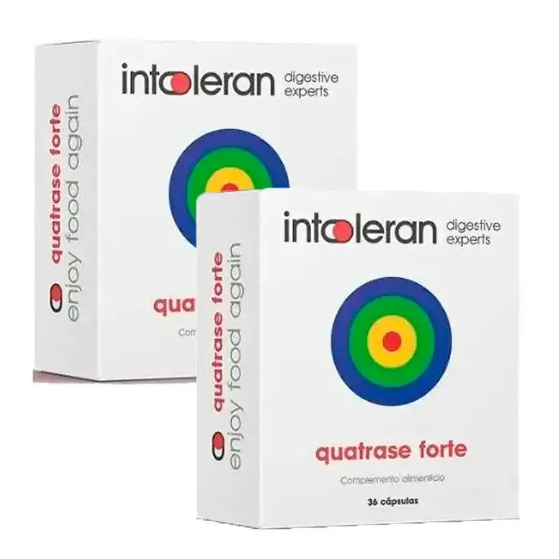 Intoleran Komplement Quatrase 10.000, Packung 2 x 36 Kapseln