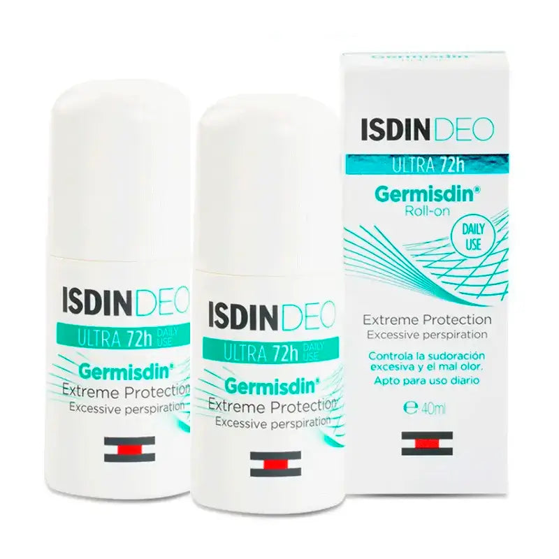 Isdin Deo Germisdin Roll On, Packung 2 x 40 ml