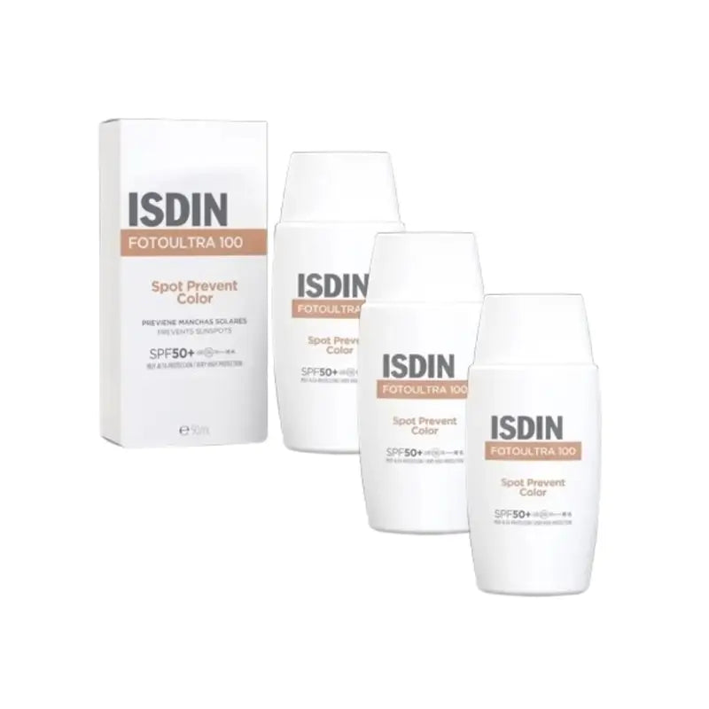 Isdin Fotoprotector Fotoultra 100 Spot Prevent Farbe Spf50+, 3X50 Ml