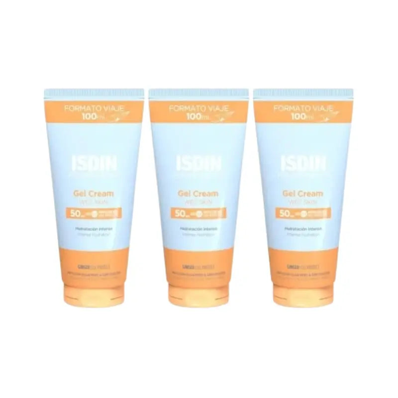 Isdin Fotoprotector Gel Creme Spf 50+ Reiseformat, 3X100 Ml