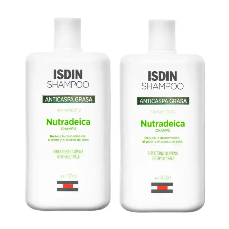 Isdin Nutradeica Anti-Schuppen ölig, Packung 2 x 400 ml