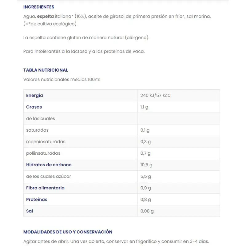 Isola Bio Bio-Dinkeldrink, 1 Liter