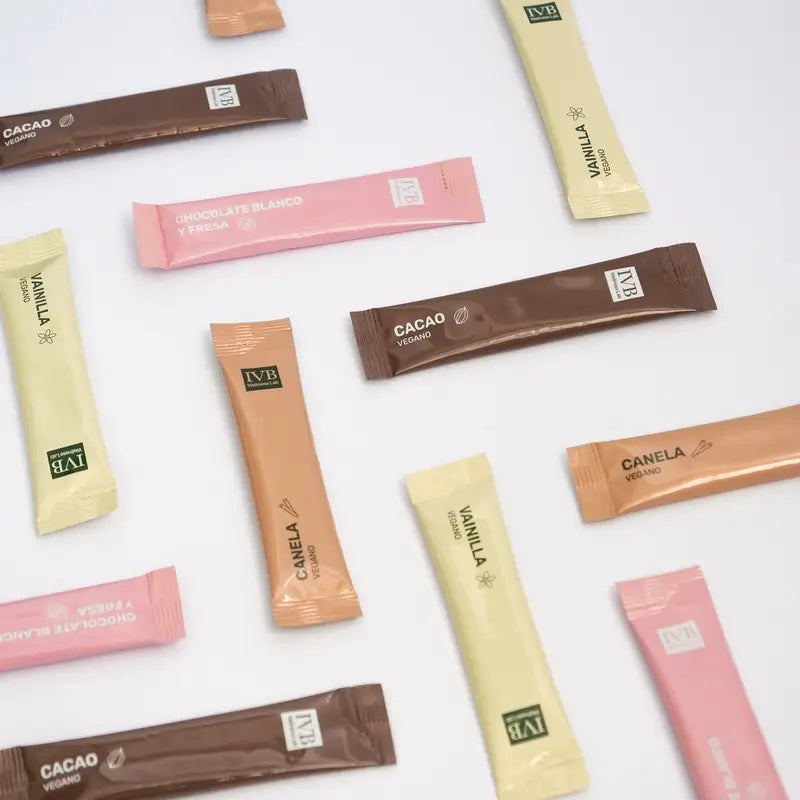 Ivb Wellness Lab Go&Start Line Sticks Weißer Schokoladen-Erdbeergeschmack, 10 Sticks