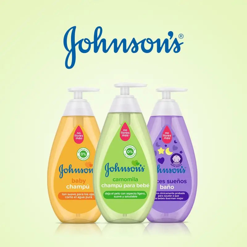 Johnson's Baby Kamille Shampoo, tägliche Anwendung, reinigt und beruhigt, sulfatfrei, für die ganze Familie, 750ml