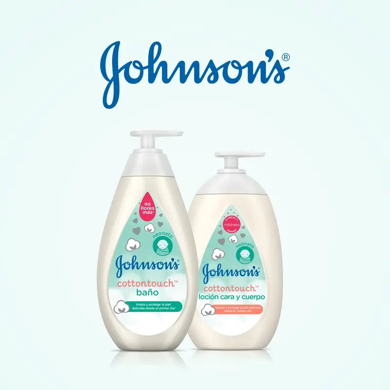 Johnson's Baby Cottontouch Badegel, für Babys und Neugeborene, feine & zarte Haut, mit reiner Baumwolle, 500 ml