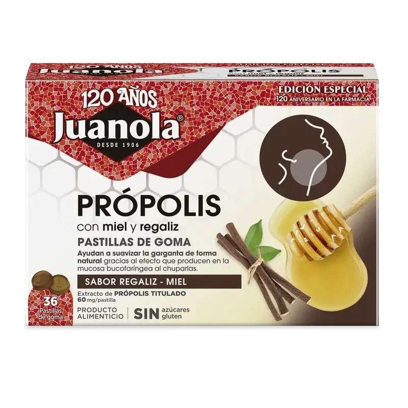 Juanola Propolis Lakritz Honig 72Gr, 36 Einheiten
